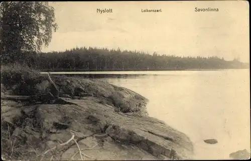 Ak Savonlinna Nyslott Finnland, Loikansaari, Partie am Wasser