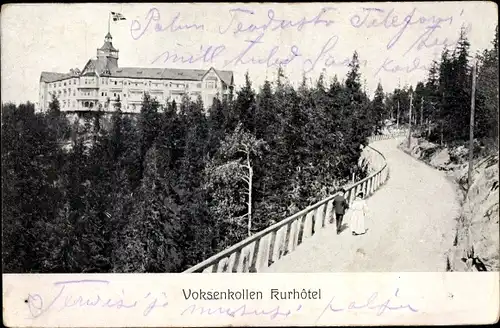 Ak Oslo Norwegen, Voksenkollen Kurhotel