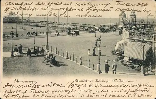 Ak Scheveningen Den Haag Südholland, Wandelpier Koningin Wilhelmina