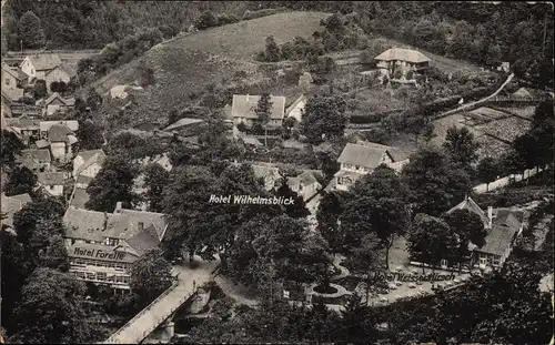 Ak Treseburg Thale im Harz, Hotel Wilhelmsblick, Hotel Forelle, Hotel Weißer Hirsch