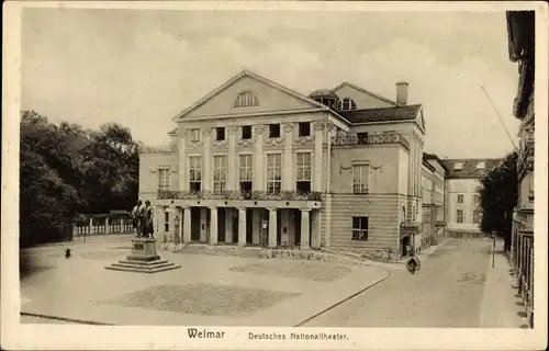 Ak Weimar in Thüringen, Deutsches Nationaltheater