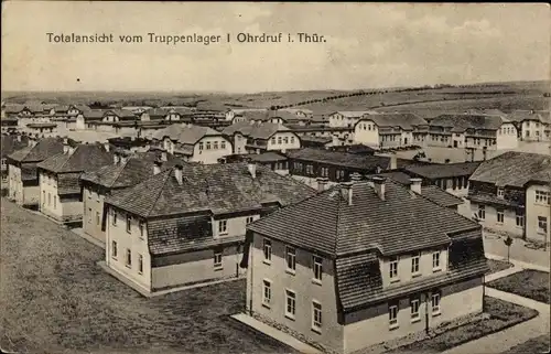 Ak Ohrdruf in Thüringen, Totalansicht vom Truppenlager