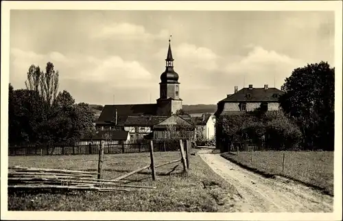 Ak Tanna im Saale Orla Kreis Thüringen, Blick zur Kirche