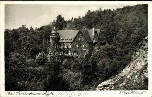 Ak Bad Frankenhausen im Kyffhäuserkreis, Haus Hoheneck von außen