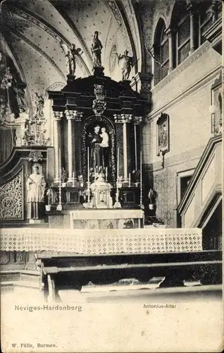 Ak Hardenberg Neviges Velbert Nordrhein Westfalen, Antonius Altar