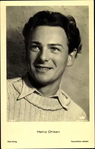 Ak Schauspieler Heinz Ohlsen, Portrait, Ross Verlag 3263/1