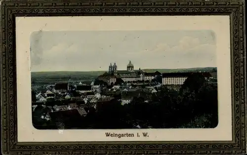 Präge Passepartout Ak Weingarten in Württemberg, Stadtbild