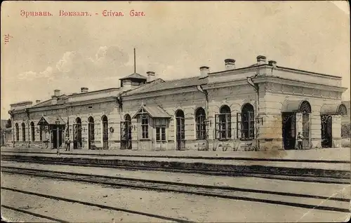 Ak Jerewan Erivan Armenien, Bahnhof, Gleisseite