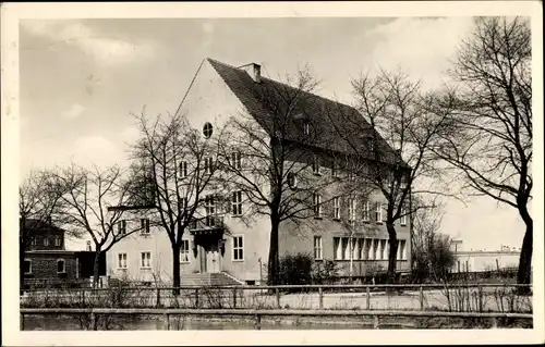 Ak Augsburg in Schwaben, 1. Fachschule d. Fleischerhandwerks, Proviantbachstraße 7