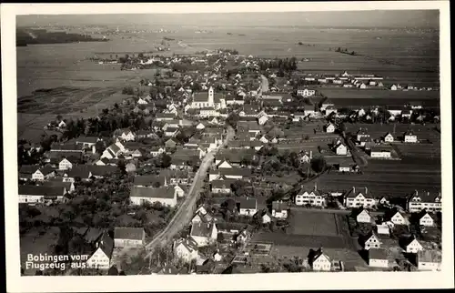 Ak Bobingen in Schwaben, Fliegeraufnahme