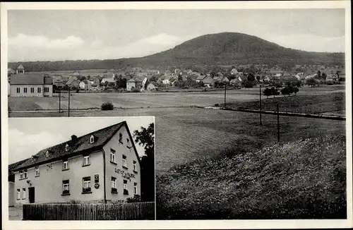 Ak Moschheim Unterwesterwald, Gasthof zum Malberg, Panorama