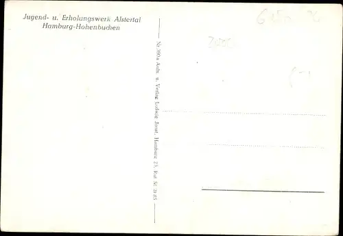 Ak Hamburg Wandsbek Poppenbüttel, Hohenbuchen, Jugend u. Erholungswerk