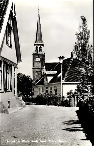 Ak Broek in Waterland Nordholland, Ned Herv Kerk