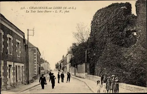 Ak Chalonnes sur Loire Maine et Loire, La Tour Saint Pierre