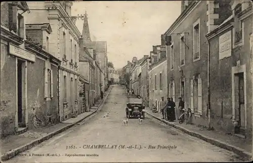 Ak Chambellay Maine-et-Loire, Rue Principale