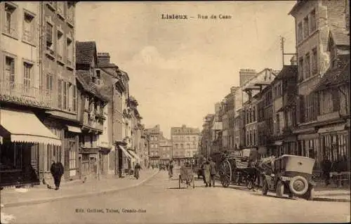 Ak Lisieux Calvados, Rue de Caen