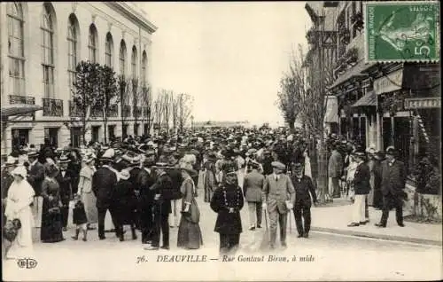 Ak Deauville Calvados, Rue Gontaut Biron