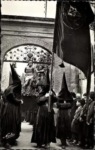 Ak Perpignan Pyrénées Orientales, Professo de la Sanch, Mysteri de Ceret, La Flagellation