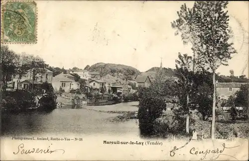 Ak Mareuil sur le Lay Vendée, Blick auf den Ort