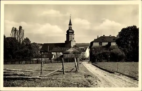 Ak Tanna im Saale Orla Kreis Thüringen, Blick zur Kirche