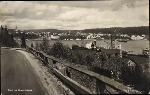 Ak Örnsköldsvik Schweden, Teilansicht