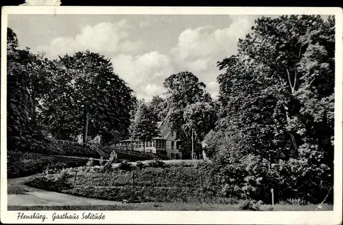 Ak Flensburg in Schleswig Holstein, Gasthaus Solitude