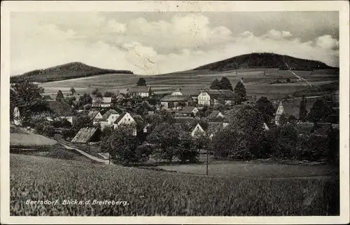 Ak Bertsdorf Hörnitz Oberlausitz, Blick nach dem Breiteberg