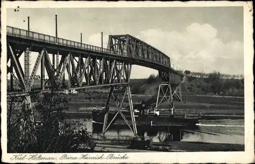 Ak Holtenau Kiel in Schleswig Holstein, Prinz Heinrich Brücke