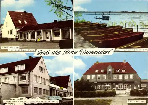 Ak Klein Timmendorf Timmendorfer Strand in Ostholstein, Geschäft H. Fritz, am Bahnhof, Fleischerei