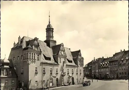 Ak Lommatzsch in Sachsen, Rathaus