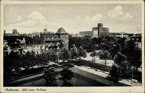 Ak Oberhausen im Ruhrgebiet, Rathaus