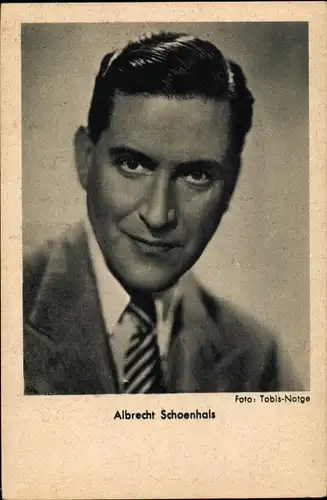 Ak Schauspieler Albrecht Schoenhals, Portrait
