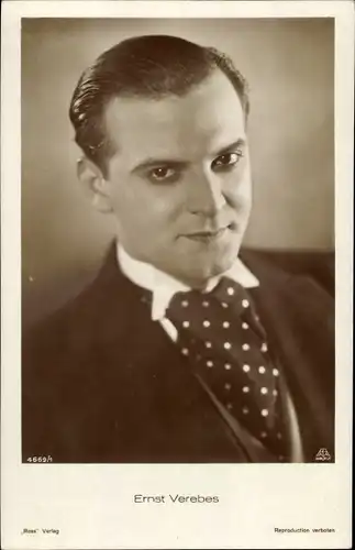Ak Schauspieler Ernst Verebes, Portrait