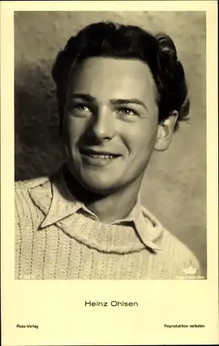 Ak Schauspieler Heinz Ohlsen, Portrait, Ross Verlag 3263/1