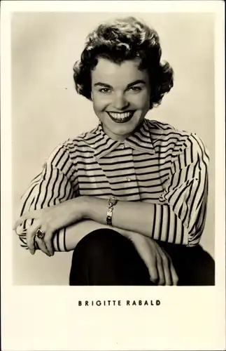 Ak Schauspielerin Brigitte Rabald, Portrait