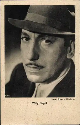 Ak Schauspieler Willy Birgel, Portrait mit Hut