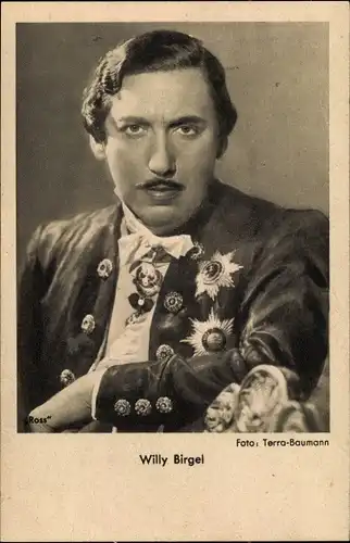 Ak Schauspieler Willy Birgel, Portrait