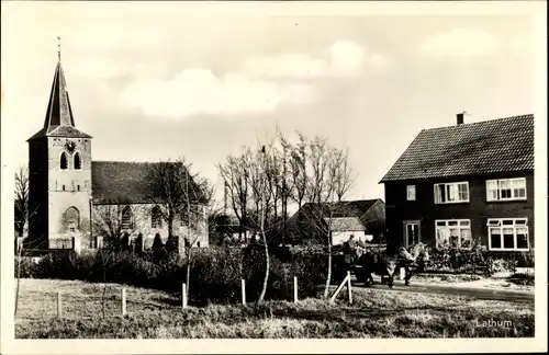 Ak Lathum Zevenaar Gelderland, Teilansicht mit Kirche