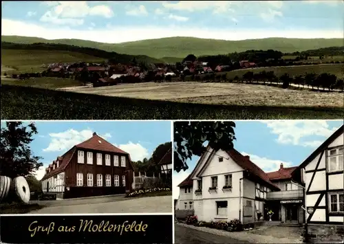 Ak Mollenfelde Friedland in Niedersachsen, Gesamtansicht, Gasthof Zum Krug