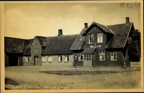 Ak Utersum Insel Föhr Nordfriesland, Gasthof