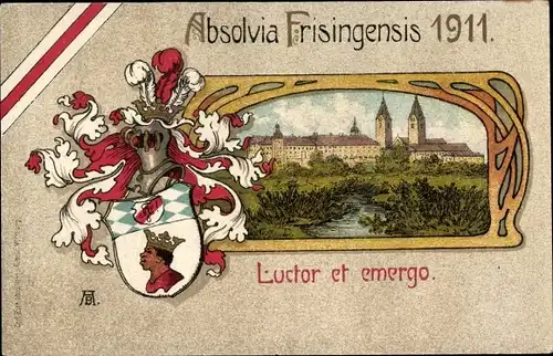 Studentika Ak Freising in Oberbayern, Absolvia Frisingensis 1911, Luctor et emergo