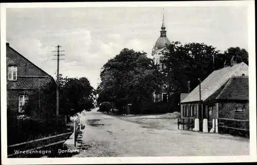 Ak Wredenhagen Röbel an der Müritz, Dorfstraße