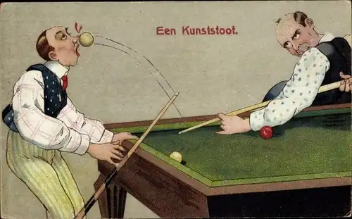 Präge Ak Billard, Een Kunststoot, Billard, Kunstsstoß