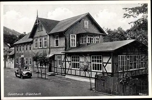 Ak Mellenbach Glasbach im Schwarzatal Thüringen, Gasthaus