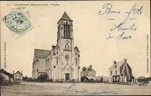 Ak Champigné Maine-et-Loire, L'Eglise