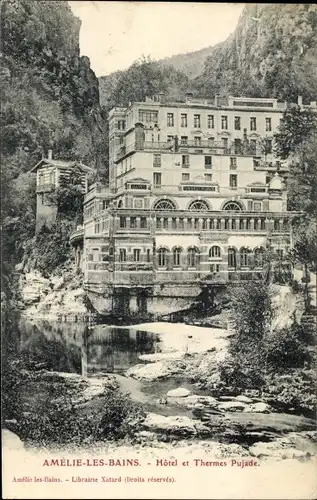 Ak Amelie les Bains Pyrénées Orientales, Hotel et Thermes Pujade