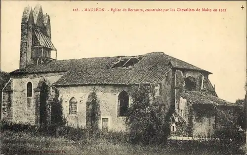 Ak Mauléon Pyrénées Atlantiques, Eglise de Berraute
