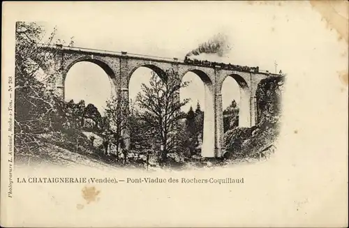 Ak La Châtaigneraie Vendée, Pont-Viaduc des Rochers Coquillaud