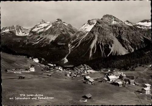 Ak Arosa Kanton Graubünden Schweiz, Schiesshorn, Furkahörner