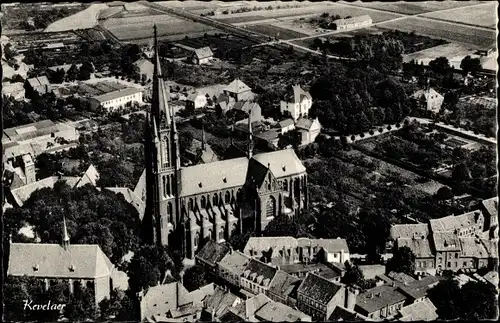 Ak Kevelaer am Niederrhein, Fliegeraufnahme mit Marien Basilika